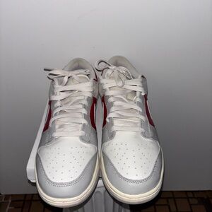 Nike Red and White Men's Sneakers
